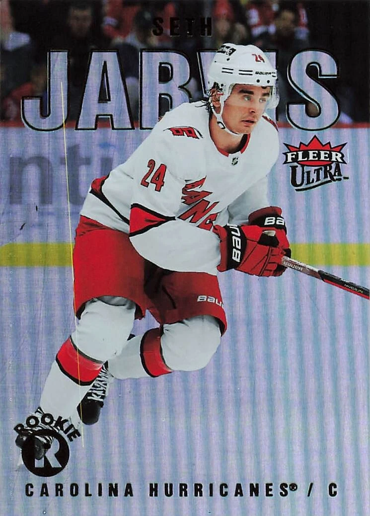 2021-22 Upper Deck Fleer Ultra RAINBOW FOIL ROOKIE RC Seth Jarvis  #218  SP