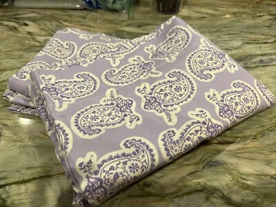 2 Pottery Barn PB Teen Purple Paisley POP Queen PillowShams Cotton  20 X 30” - Image 1 of 3