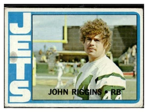 John Riggins 1972 Topps #13 New York Jets Hall of Fame | Rookie RC - Picture 1 of 2