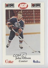 1985-86 Nova Scotia Oilers PLAY (Police Laws and Youth) John Ollson #9