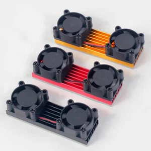 M.2 NVME NGFF 2280 Ventilatori di calore dissipatore di calore in alluminio doppio + Pad termico - Foto 1 di 12