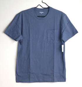 Goodthreads Men's Slim-Fit Short-Sleeve 100% Cotton Crewneck T-Shirt Medium Blue - Picture 1 of 9