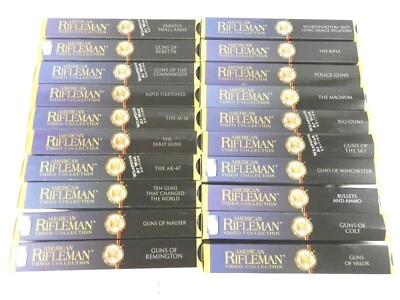 LOT (20) American Rifleman Video Collection Guns of Series NRA VHS AK M16 - Image 1 of 4