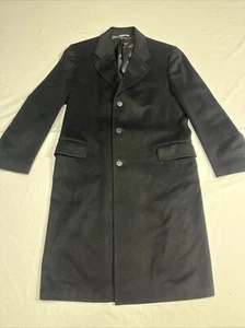 Barney’s New York schwarzer Wildleder Trenchcoat Länge 43’ Breite 23’ Top Zustand - Bild 1 von 13