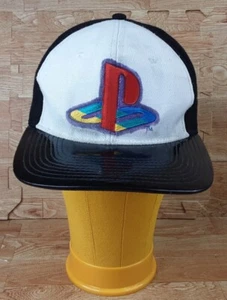 Baseballmütze Kappe Sony Playstation Kunstleder Schirm verstellbar Druckknopflasche - Bild 1 von 11