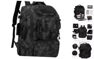 Fishing Tackle Backpack with Cooler, Holds 2 Rods & Reels, Insulated Cooler Bag - Picture 1 of 24