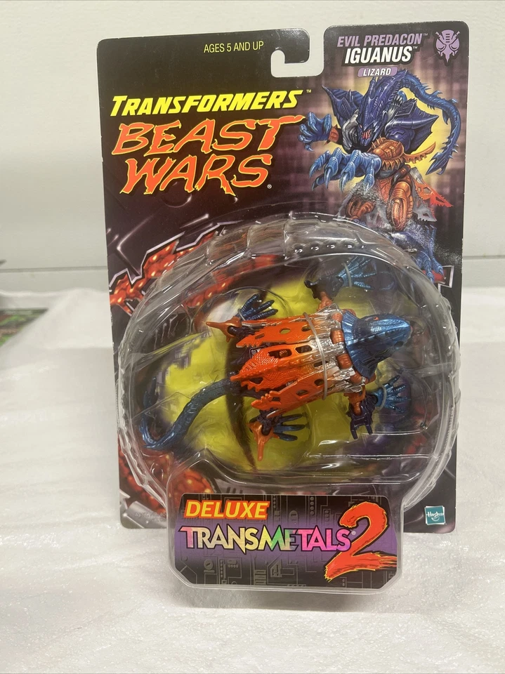 1999 Hasbro Transformers Beast Wars Transmetals 2 Iguanus MOC G904