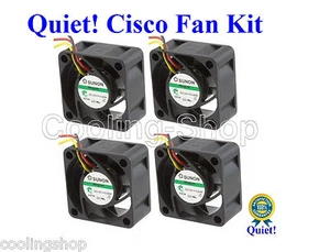 Cisco SG500-52P Super Quiet Cisco Replacement Fan Kit  (4x new fans) 18dBA Noise - Picture 1 of 5