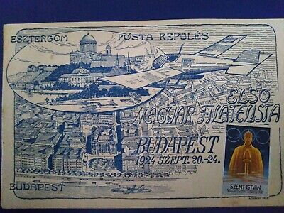 Luftpost Budapest 1923 Prachtkarte Minikunstwerk Rrr • 18€