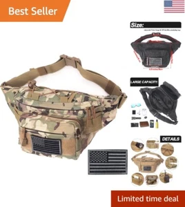Robuste wasserabweisende taktische Bauchtasche für Outdoor Utility - Hüftgürteltasche - Bild 1 von 9