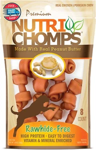 Nutrichomps Dog Chews, 2.5-Inch Knots, Easy to Digest, Rawhide-Free Dog Treats, - Picture 1 of 12