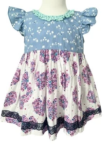 Matilda Jane Platinum With All My Love Hearts Valentine Melsa Top EUC Sz 6 #3/12 - Picture 1 of 4