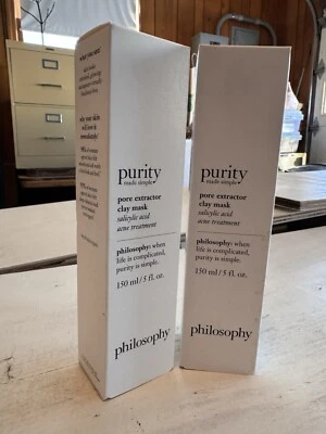 Philosophy Purity Made Simple глиняная маска с экстрактором пор 5 унций запечатанная JUMBO  - Изображение 1 из 4