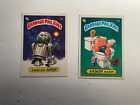Carbage Pail Kids 1985 cards 13a Ashcan Andy, 14b Jason Basin,