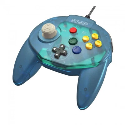 Retro-Bit PC/MAC Tribute 64 USB Wired Controller BLUE MODEL : RB-N64-0819 -[F35] - Image 1 of 2