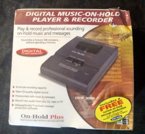 ON-HOLD PLUS DIGITAL FLASH MEMORY MUSIC-ON-HOLD PLAYER/RECORDER OHP 3000 - Picture 1 of 4