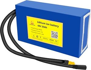 48V 20Ah Lithium ion Battery for Electric Bicycle Ebike 500W Motor 3A Charger
