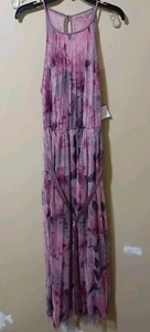 Torrid Lane Bryant LOVELY GRACE Plus Size Floral Print Dress Women's 2X Pink   - Picture 1 of 5