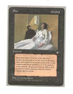 EPIDEMIA / POX Ice Age Borde Negro VG /MP Magic Era Glacial Spanish POX MTG - Imagen 1 de 1