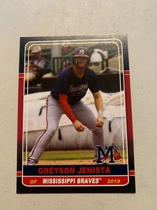 Greyson Jenista Card 2019 Mississippi Braves Team Card