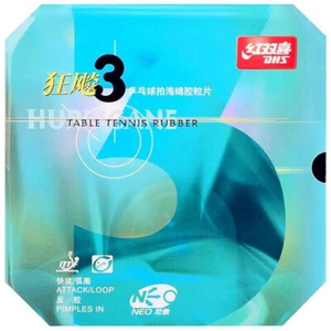 DHS Hurricane 3 NEO Table Tennis Ping Pong Rubber Pips-in 39°/2.2mm,Black - Picture 1 of 4