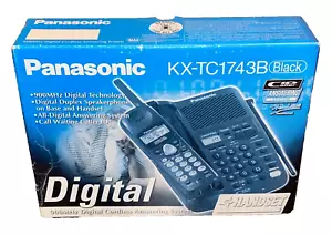 Panasonic KX-TC1733B 900 MHz Cordless Phone Caller ID Answering System NIOB - Zdjęcie 1 z 8