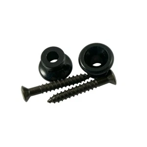 Kluson Strap Button Set Of 2 For Gibson Style Guitars - Black. - Picture 1 of 1