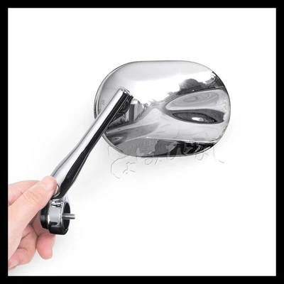 shiny chrome oval bar end mirrors STARK for 2018- Triumph Speed Triple RS - Изображение 1 из 4