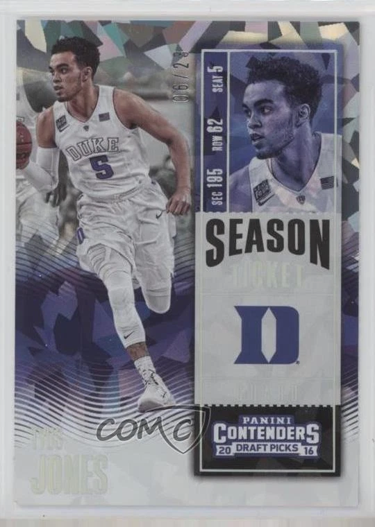 2016 Panini Contenders Draft Picks Season Cracked Ice Ticket /23 Tyus Jones #96 - Image 1 of 2