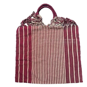 NWOT Luz Collection Las Rayas Striped Tote Beach Hammock Bag Handwoven Mexico - Picture 1 of 8