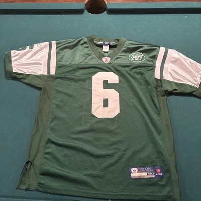 Camiseta deportiva Mark Sanchez Reebok New York Jets #6 On Field talla 50 verde NFL Foto 1 de 4