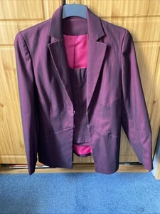 Purple Suit - Jacket And Skirt Size 12. Made By NL Collections. - Picture 1 of 3