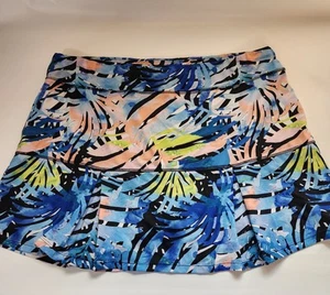 Reel Legends Skort 1X Floral Print Short Activewear Skirt Tennis Multicolor Golf - Picture 1 of 12