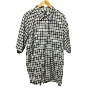 Y2K Vintage Men Phat Farm Plaid Button Up Shirt 4X Hip Hop Oversized Streetwear - Picture 1 of 9