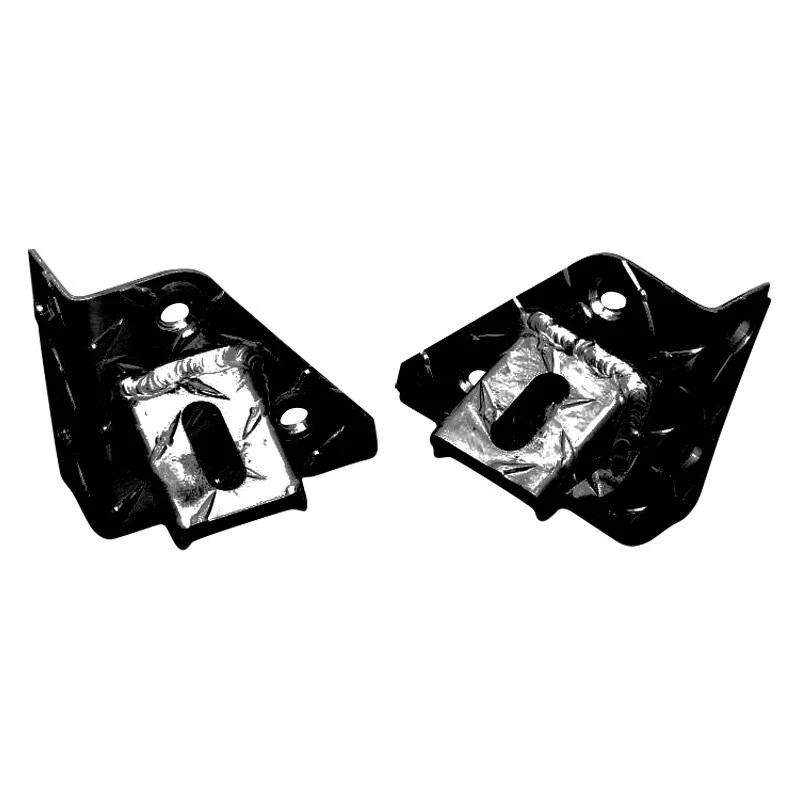 For Jeep Wrangler 87-95 Auxiliary Black Diamond Plate Aluminum A-Pillar Mounts Foto 1 de 1