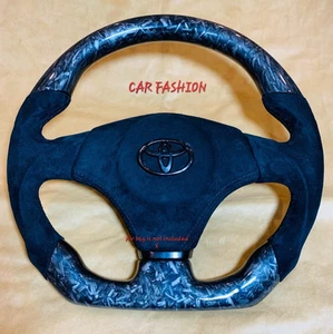 TOYOTA FORGED CARBON FIBER STEERING WHEEL FOR TOYOTA COROLLA 2001-2018 - Picture 1 of 5