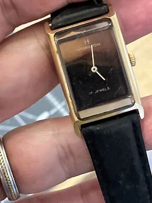 Raro Reloj Hamilton Para Hombre Von Furstenberg Cal:732 17J Tank Espejo Dial Funciona Foto 1 de 4