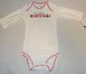 Carters Just One You Unisex Baby My First Christmas Bodysuit Size Newborn NEW - Picture 1 of 1