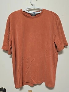 Croft & Barrow Large Top Short Sleeve burnt orange soft - Picture 1 of 5