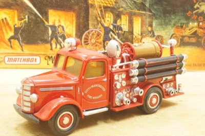 Scale 1:43 Matchbox YFE 17 Bedford Truck 1939 Fire Brigade Fire Engine New - Image 1 of 4