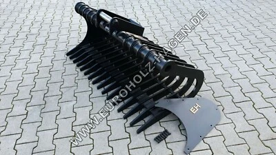 EH Harke Sieblöffel passend für MS03 1400 mm Wurzelrechen Bagger 5-7,5 t - Bild 1 von 4