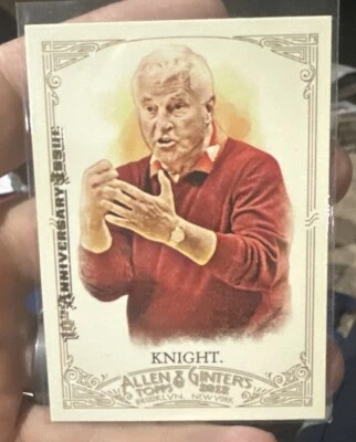 BOB KNIGHT 2015 Topps Allen and Ginter 10TH ANNIVERSARY BUYBACK Stamp 2012 #19 - Image 1 of 2