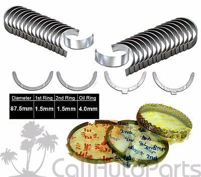 FITS: 92-93 LEXUS ES300 3.0L 3VZFE DOHC 24V PISTON RINGS + ENGINE BEARINGS  - Image 1 of 4