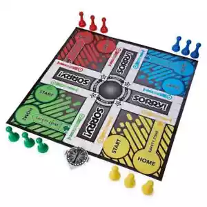 Hasbro SORRY GIANT EDITION Board Game Indoor Outdoor- VG READ - Picture 1 of 5