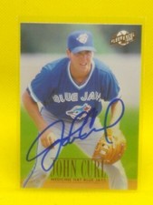 John Curl 1996 Fleer Excel #114 Toronto Blue Jays (PERSONAL AUTOGRAPH)