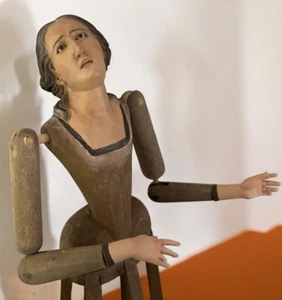 Schaufensterpuppe Andacht Trauernde Madonna 58 cm Innenarchitektur Barock Sakrale Kunst - Bild 1 von 18