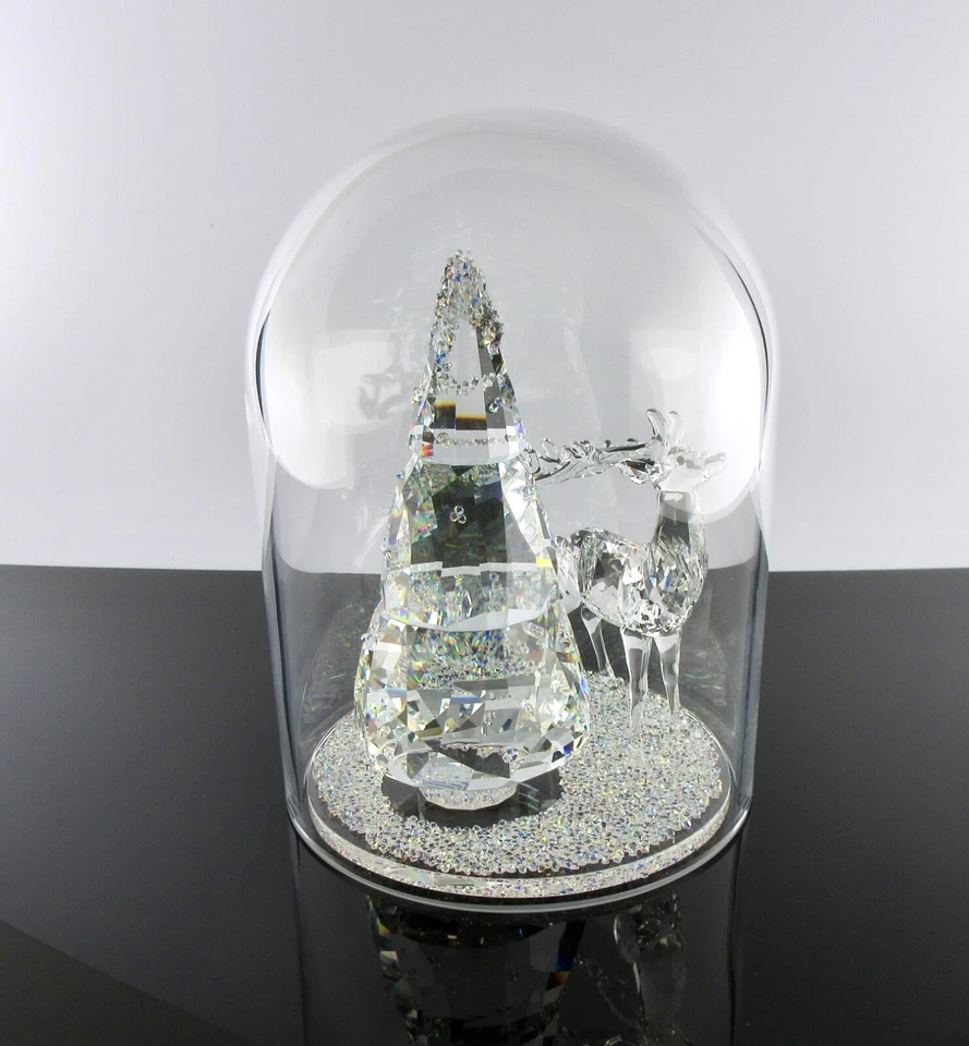 Swarovski Weihnachten Deko Glasglocke Tannenbaum und Hirsch  5403173 - Bild 1 von 1