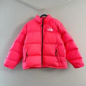 The North Face Mens 1996 Retro Nuptse 700 Down Puffer Jacket Brilliant Coral 2XL - Picture 1 of 15