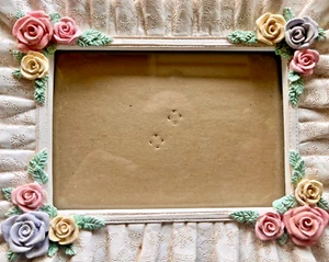 3D Photo Picture Frame Pink Yellow Roses 6 x 4 Picture - Picture 1 of 6