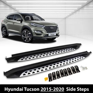 For HYUNDAI TUCSON 2015-2020 New OEM Style Running Boards Side Steps Bars Pair - Picture 1 of 8
